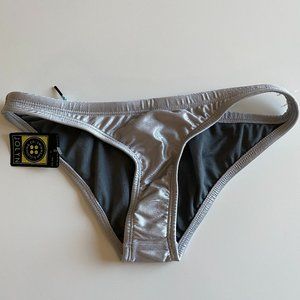 Jolyn RARE Silver Bikini Bottoms NWT
